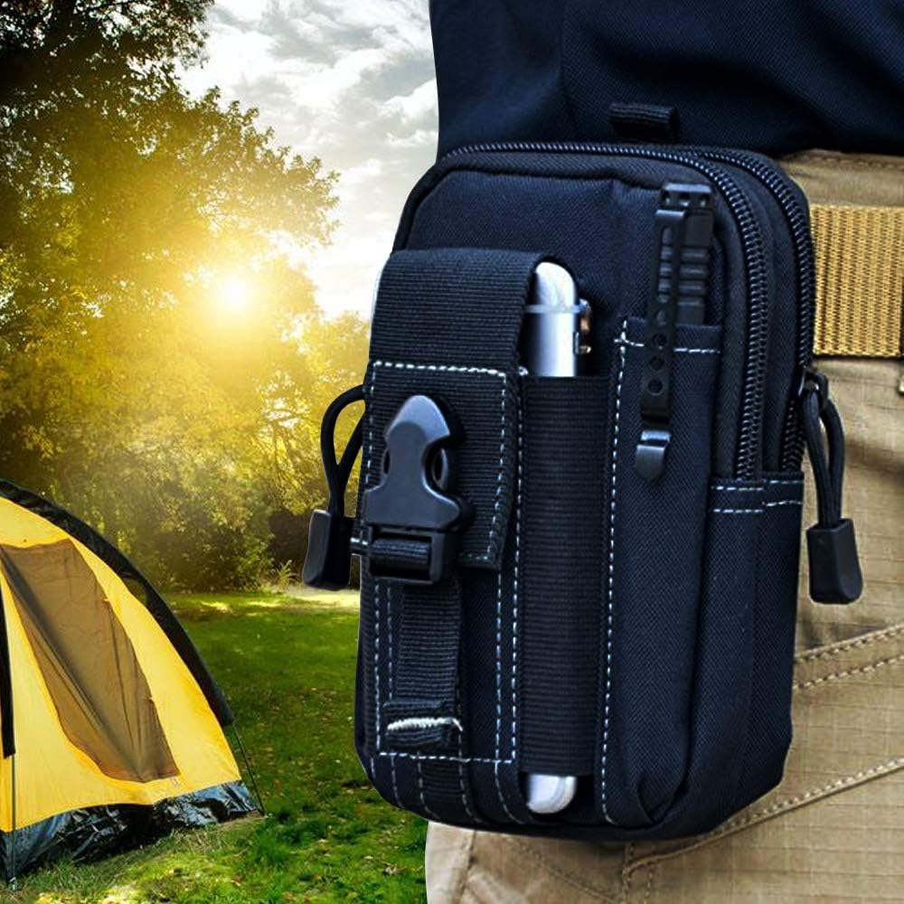 Outdoor Camping Accessories - 戦術的なモールベルトポーチ軍事ウエストバッグ EDC ツールオーガナイザー電話ホルスターホルダー男性用屋外ハイキングキャンプ狩猟ギア