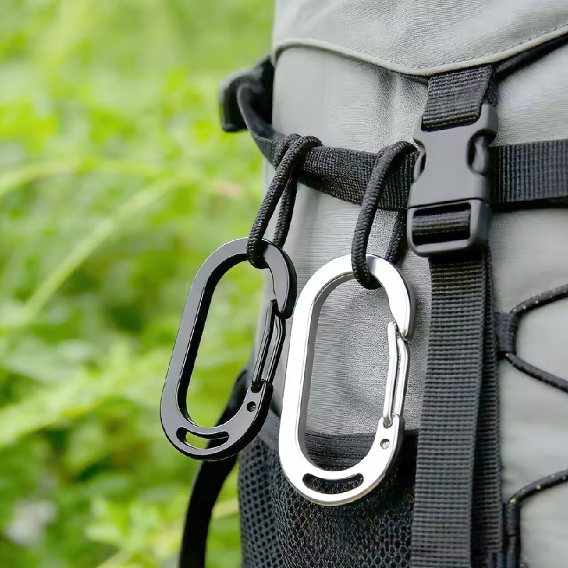 Outdoor Camping Backpack - 3-5 個 304 ステンレス鋼スプリングスナップフックロブスタークラスプキーホルダーカラビナ、バックパックバックル犬用リーシュクリップアウトドアキャンプハル
