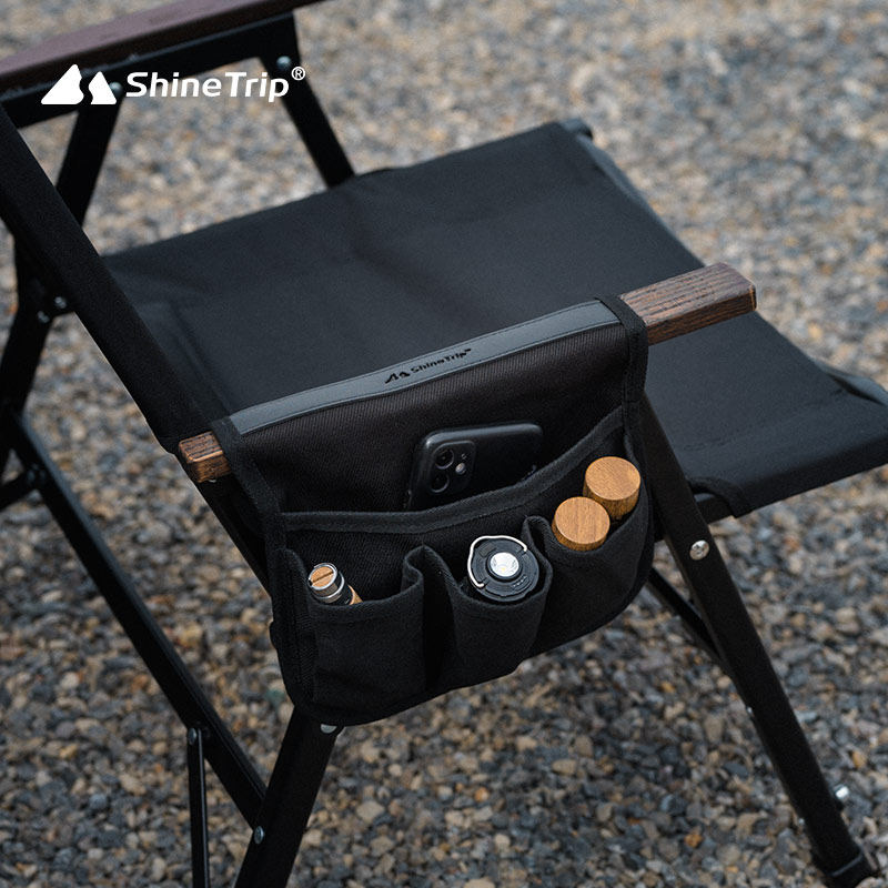 Outdoor Camping Hammock Chair - ShineTrip アウトドアキャンプチェアアームレスト収納バッグ釣り椅子サイドハンギングバッグポータブル多機能ツール収納バッグ