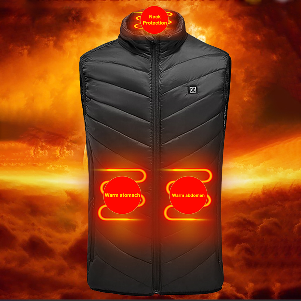 Outdoor Camping Zone - 電気ハンティングベスト,9ゾーンスマートジャケット,断熱屋外ベスト,サーマルコート,キャンプ,バッテリーパックなし,冬