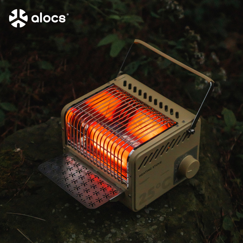 Outdoor Camping Zone - 屋外キャンプストーブ ALOCS 火炎加熱ストーブ ゾーン温度制御 1500W 調理用ティーケーピング用