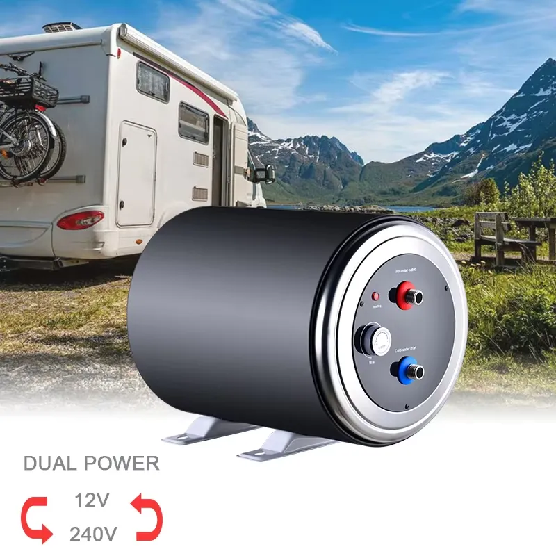 Outdoor Camping Water Tank - 304ステンレス鋼電気温水器ポータブルタンク RV、ヨット、屋外ガレージ、キャンプシャワー用温水供給システム