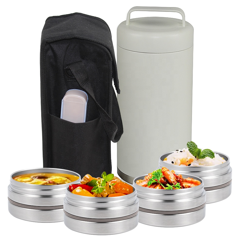 Vacuum Insulated Flask - 75オンス大容量ステンレス真空断熱フードコンテナジャー魔法瓶フードウォーマーランチボックスフラスコバッグ付き食器