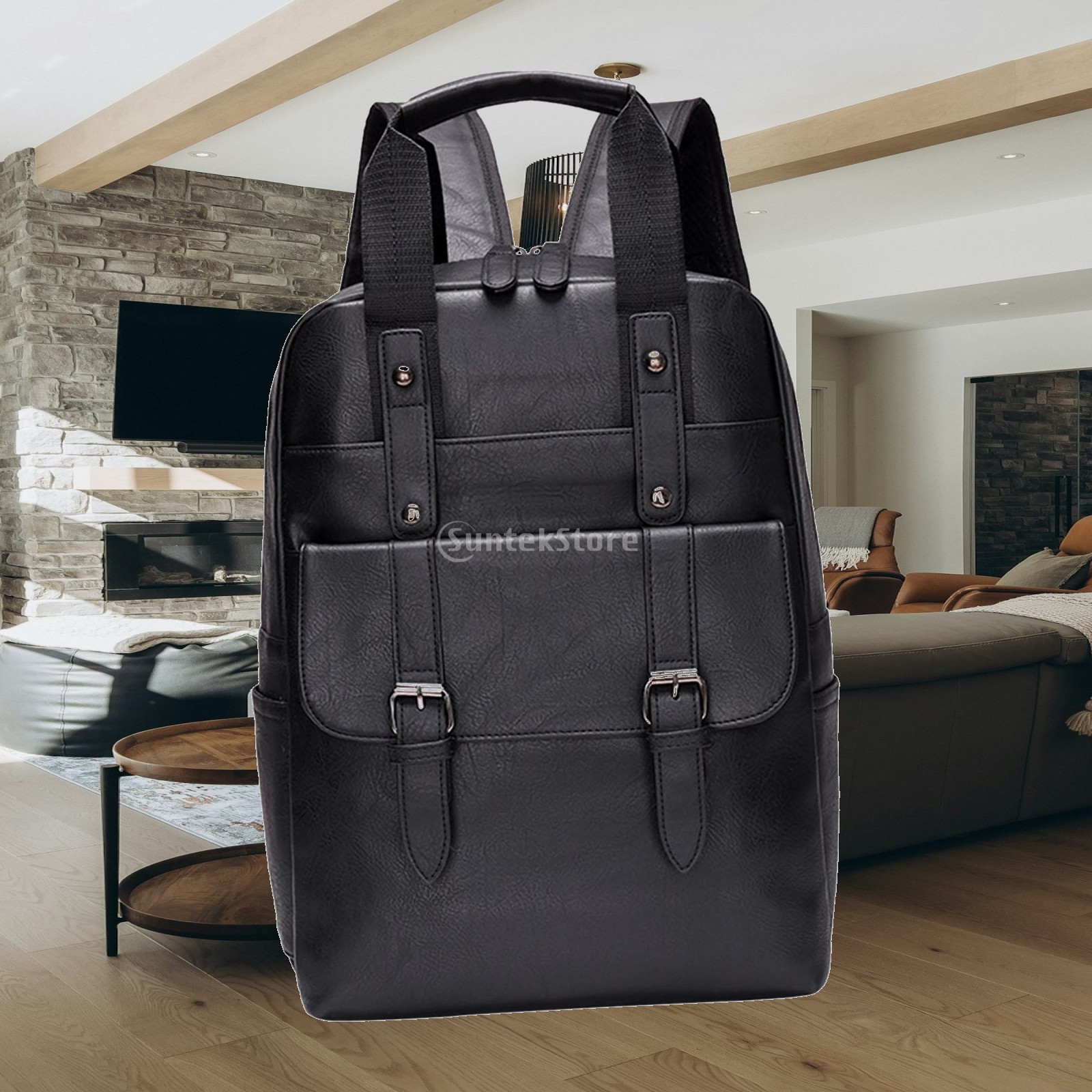 Outdoor Camping Backpack - カジュアルバックパック レトロデザイン リュックサック ファッションポーチ クリエイティブトートバッグ アウトドア活動用