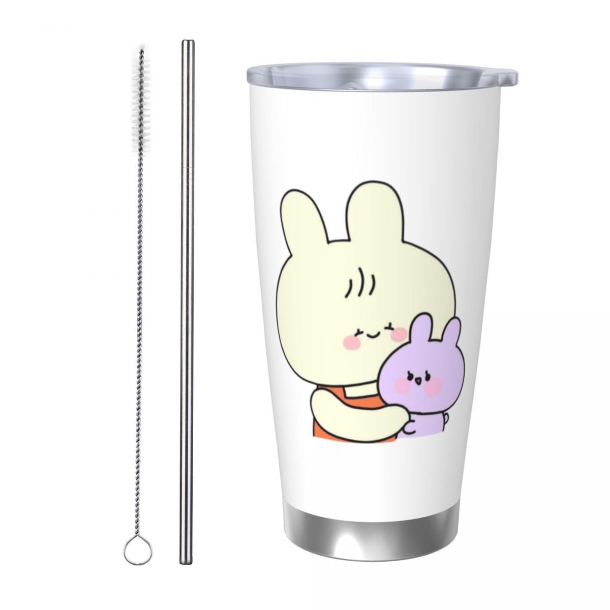 Vacuum Insulated Flask - Asamimichaan キュートアサミミ 20オンス ステンレス製 保温保冷コーヒーカーカップ コールドホットマグ