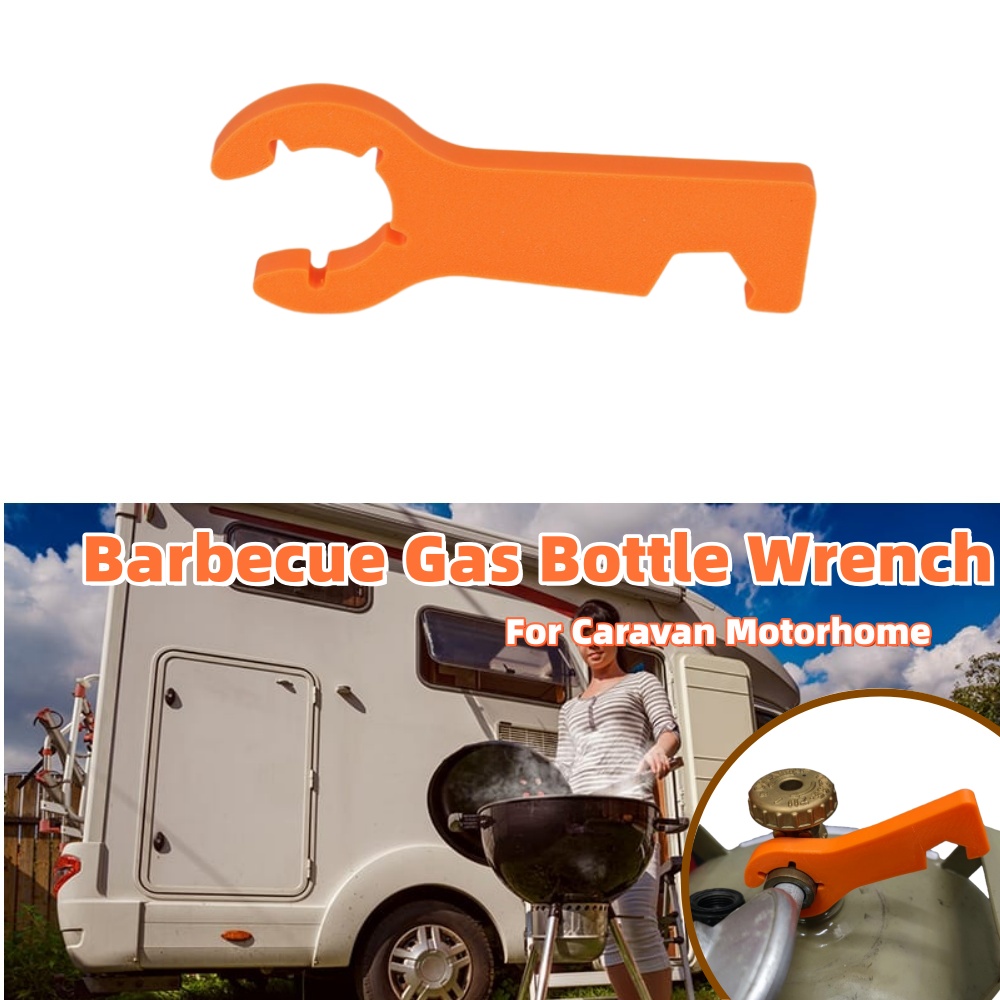 Outdoor Camping Accessories - 1 個 RV バーベキューガスボトルレンチポータブルガス 2in1 マグネットガスレンチ屋外キャンプアクセサリーキャラバンキャンピングカー用