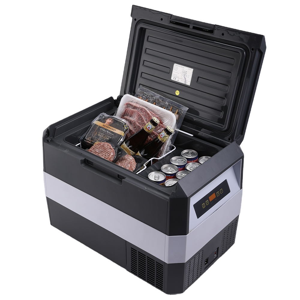 Outdoor Camping Zone - 33L ポータブル冷却ボックス アウトドアコンプレッサー冷蔵庫冷凍庫 デュアルゾーン デュアルコントロール 30L