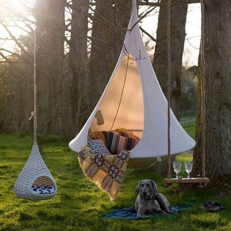 Outdoor Camping Hammock Chair - 子供スイング屋外ガーデンキャンプハンモックツリーテント子供椅子おもちゃの部屋ジムフィットネス天井吊りソファベッド遊び場 100 センチメートル