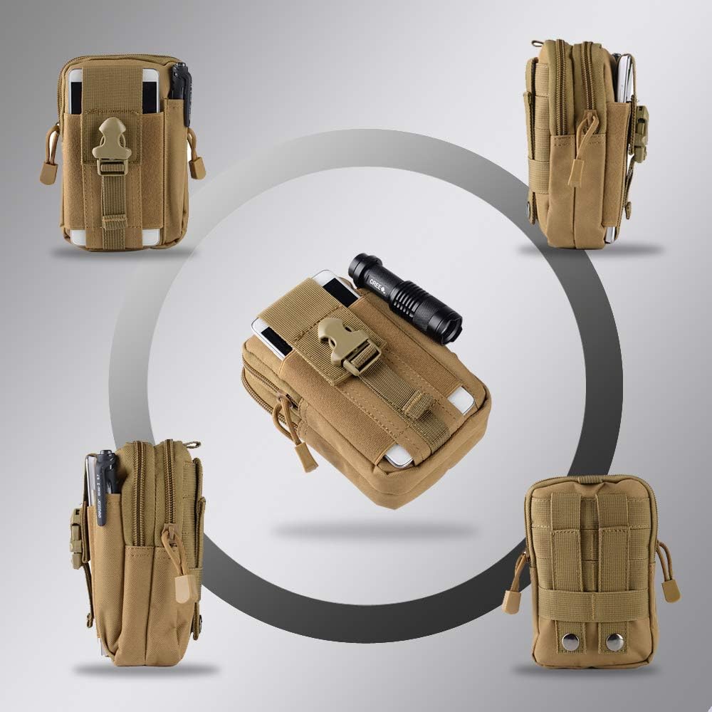 戦術的なモールベルトポーチ軍事ウエストバッグ EDC ツール - Outdoor Camping Accessories のレビューと価格