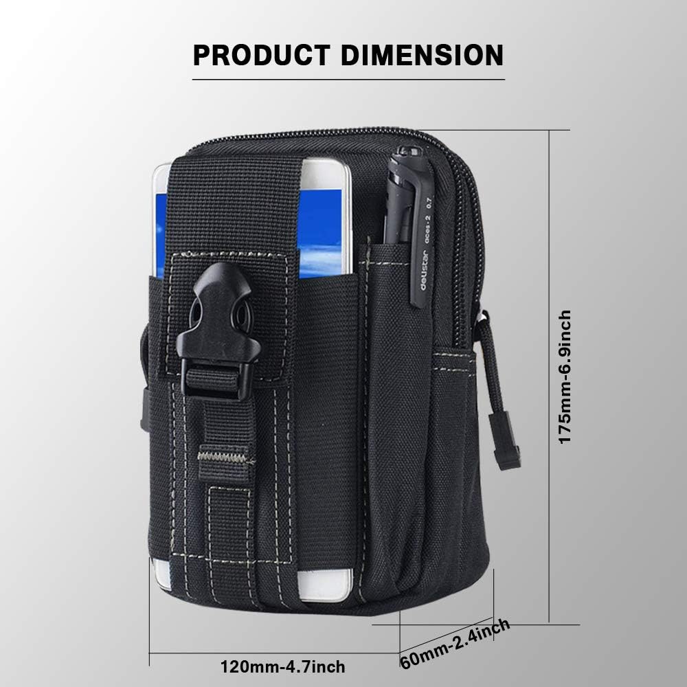 戦術的なモールベルトポーチ軍事ウエストバッグ EDC ツール - Outdoor Camping Accessories のレビューと価格