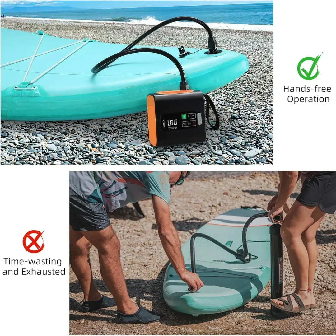 ポータブル屋外キャンプ用エアポンプ SUPエアポンプ 22P - Outdoor Inflatable Camping Tent With Air Pump のレビューと価格