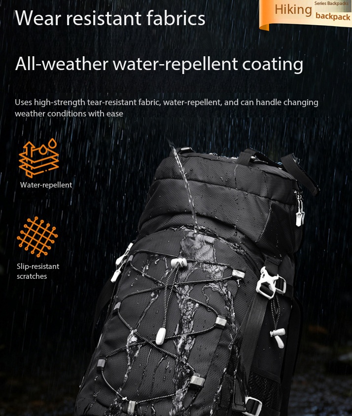 60L 大容量プロフェッショナルハイキングバックパックユニセ - Outdoor Camping Backpack のレビューと価格
