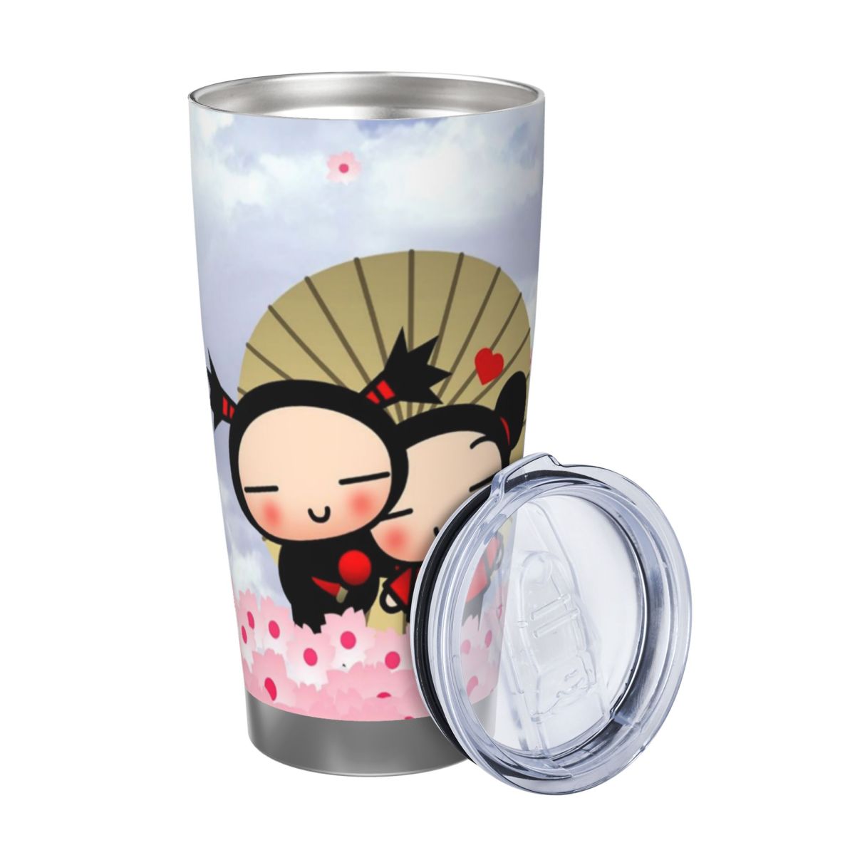 かわいい漫画プッカ 20オンス ステンレス製 保温保冷コーヒ - Vacuum Insulated Flask のレビューと価格