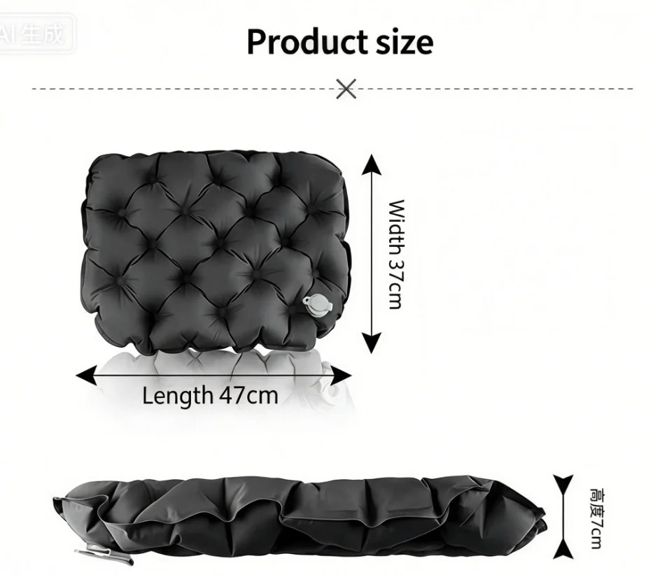 ポータブルインフレータブルシートクッション屋外キャンプエアク - Outdoor Camping Carpet のレビューと価格