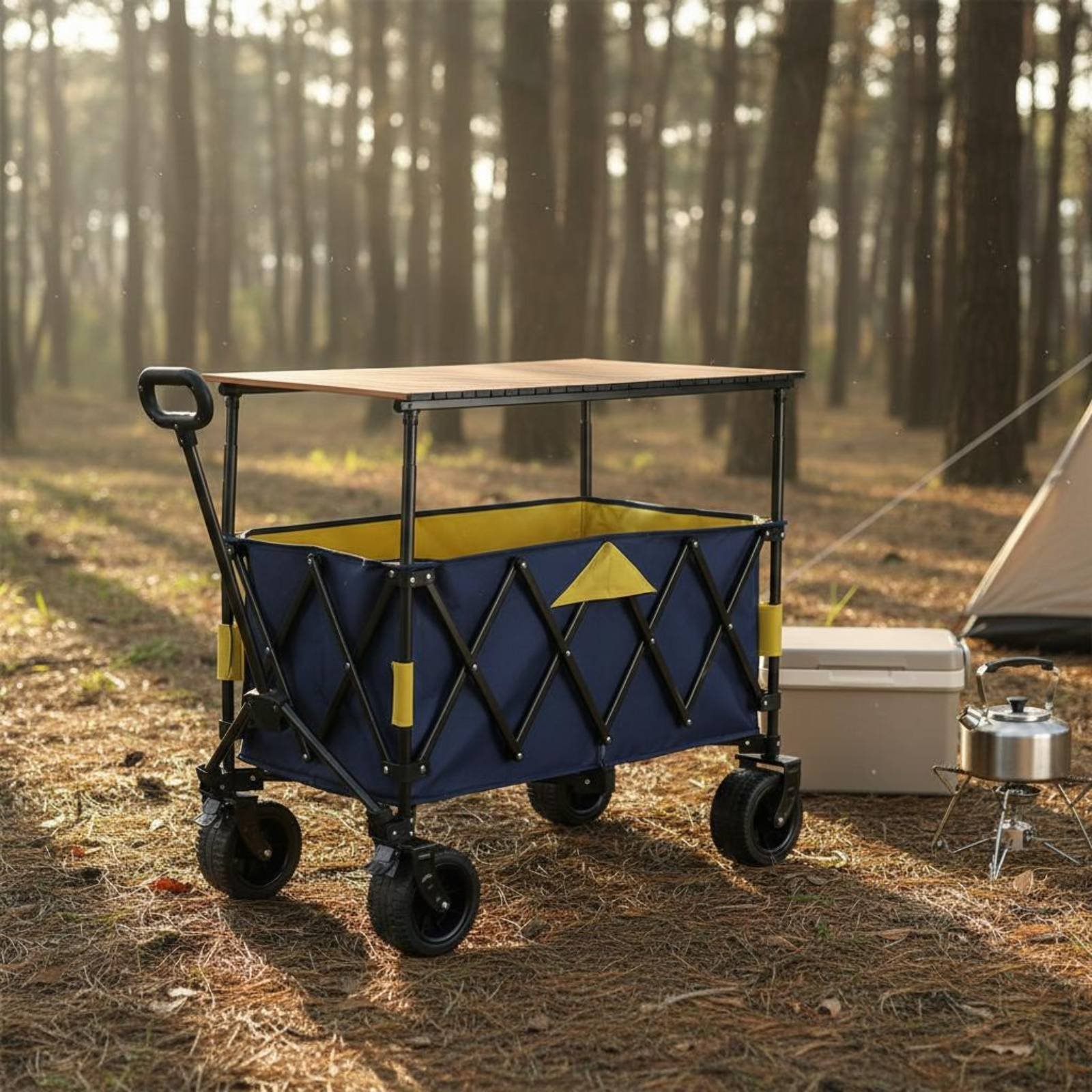 折りたたみ式キャンプワゴン ポータブル折りたたみ式アウトドア - Jinli Outdoor Camping のレビューと価格