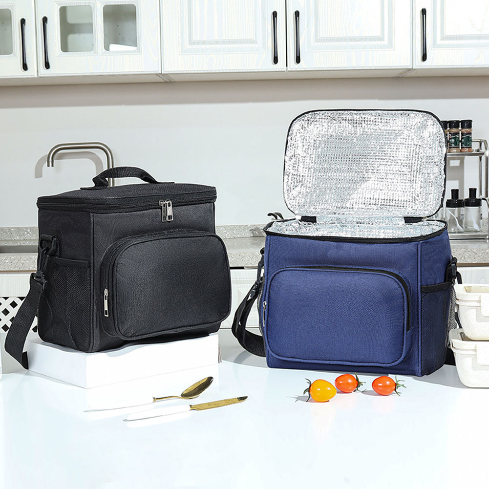 大型断熱ランチバッグポータブルアルミ箔肥厚漏れ防止弁当箱キャ - Outdoor Camping Meals のレビューと価格