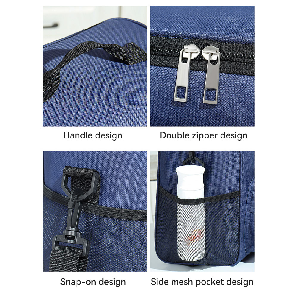 大型断熱ランチバッグポータブルアルミ箔肥厚漏れ防止弁当箱キャ - Outdoor Camping Meals のレビューと価格