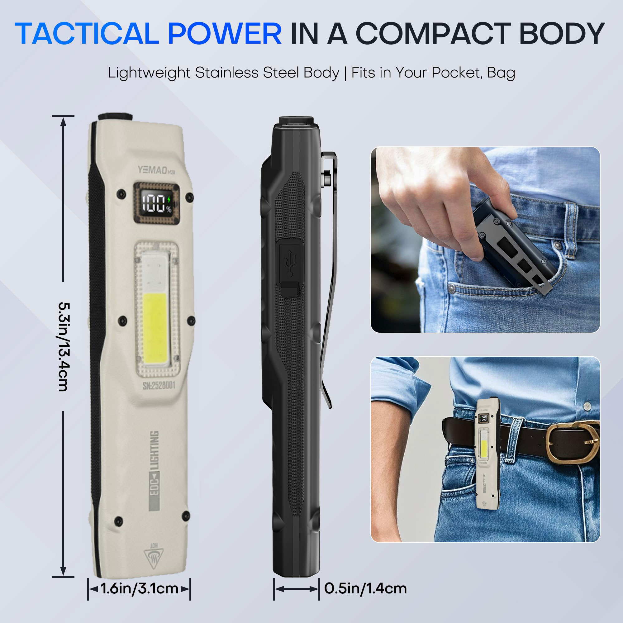 ポータブル880LM YEMAO M28超薄型タクティカルワ - Outdoor Camping Accessories のレビューと価格