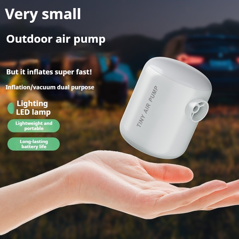 ミニエアポンプポータブル電動インフレーターポンプエアマットレ - Outdoor Inflatable Camping Tent With Air Pump のレビューと価格