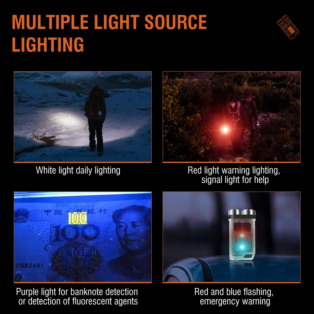 BORUiT V3 LED キーホルダー ポータブル 900 - Outdoor Camping Adventure のレビューと価格