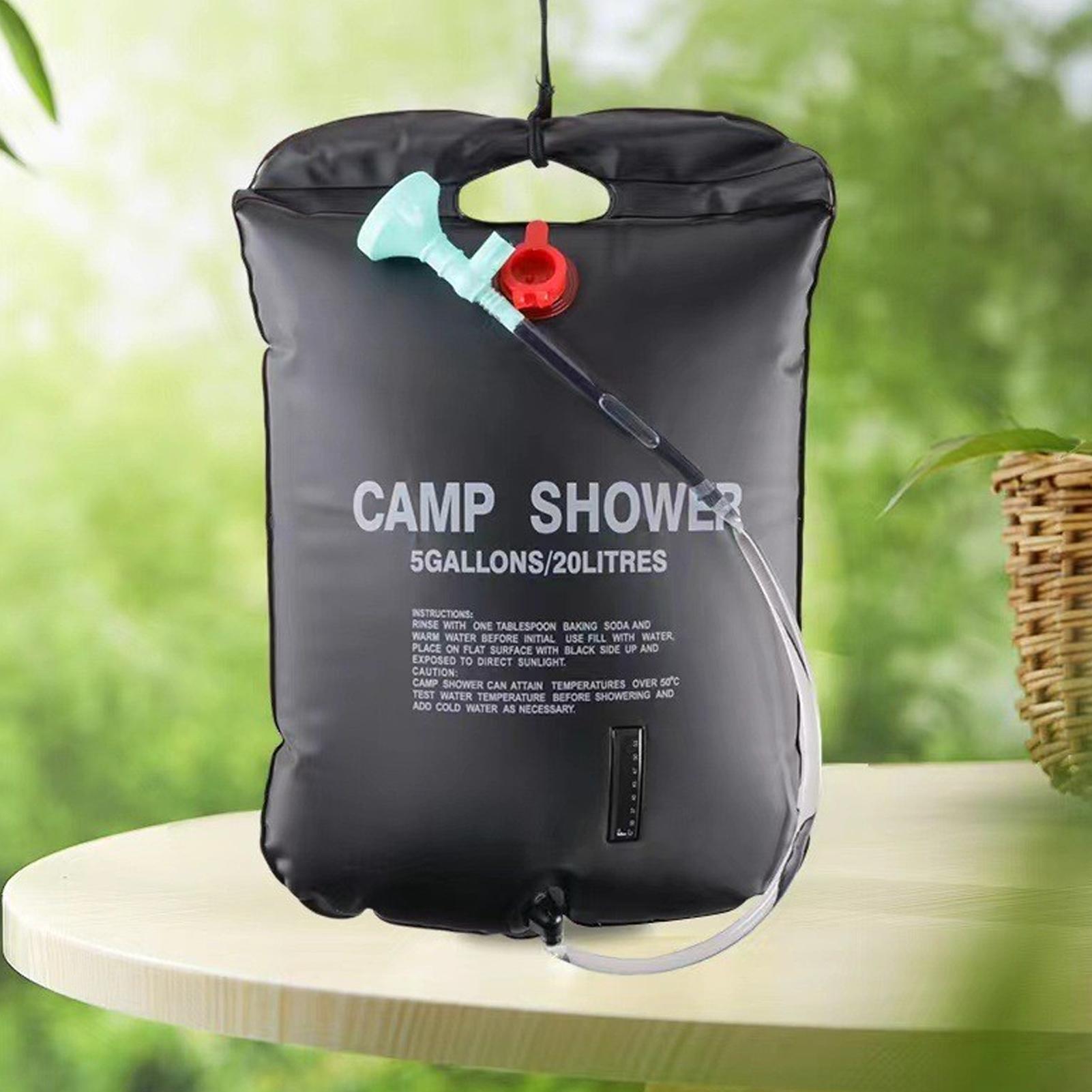 屋外シャワーバッグ キャンプ用ウォーターブラダー ソーラーヒ - Outdoor Camping Hot Water Shower のレビューと価格