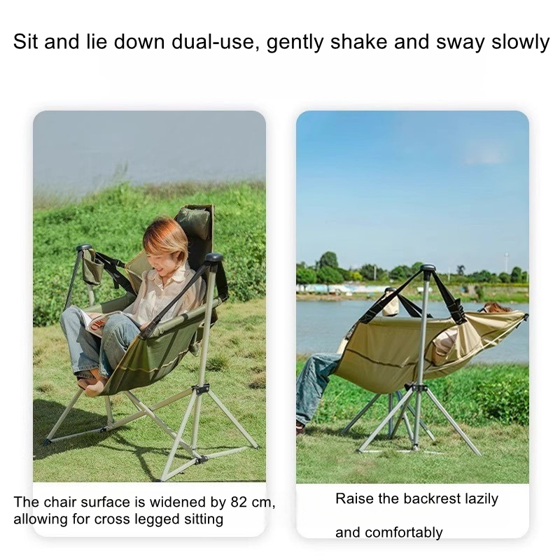 屋外旅行用ロッキングチェア、ポータブル屋外キャンプ用折りたた - Outdoor Camping Rocking Chair のレビューと価格
