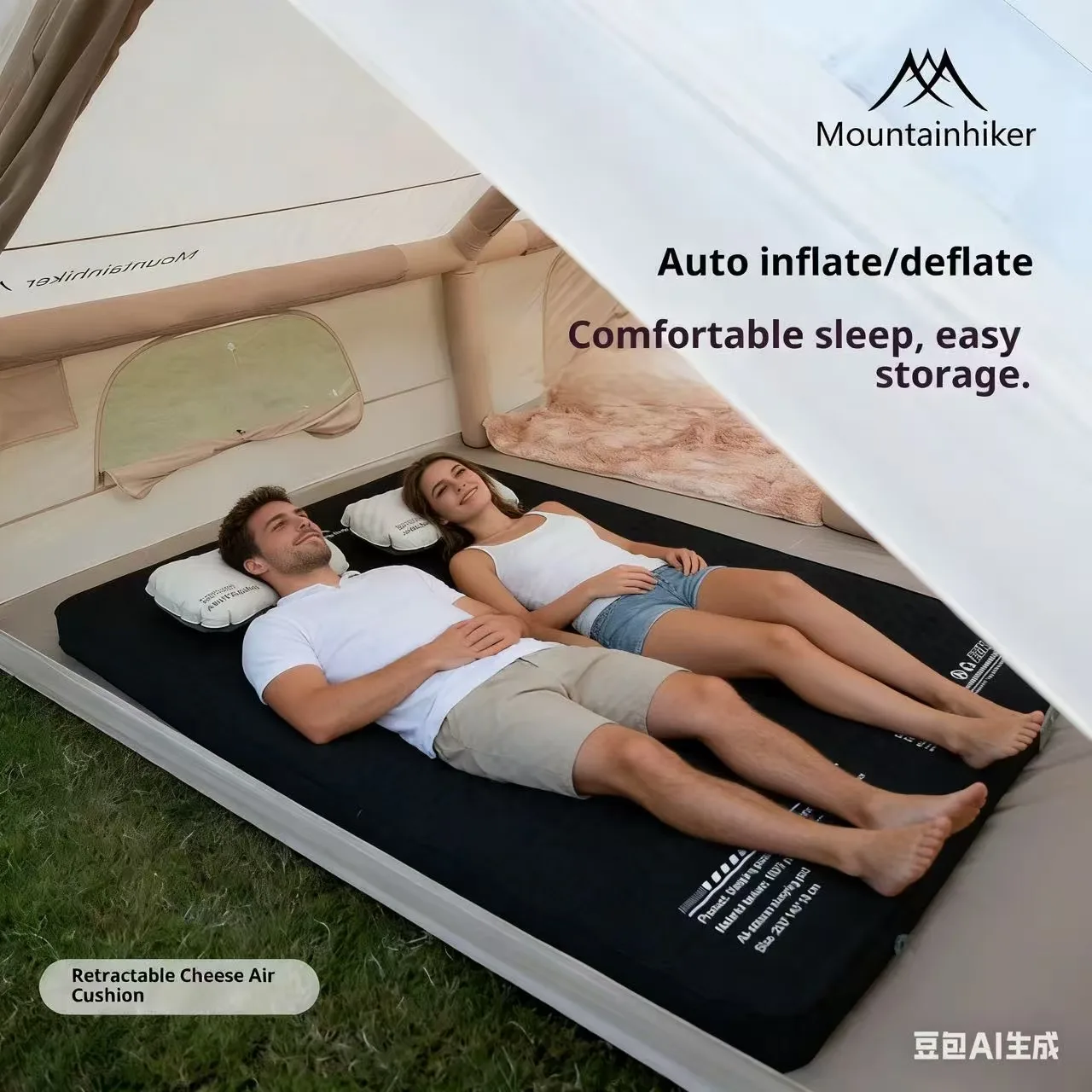 MOUNTAINHIKER インフレータブルマットレス チー - Outdoor Inflatable Camping Tent With Air Pump のレビューと価格