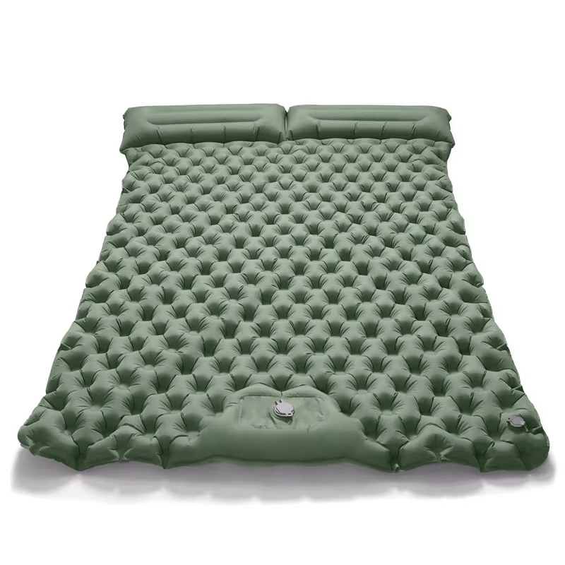 キャンプ用ポータブルダブルエアマットレス、軽量折りたたみ式ス - Outdoor Inflatable Camping Tent With Air Pump のレビューと価格