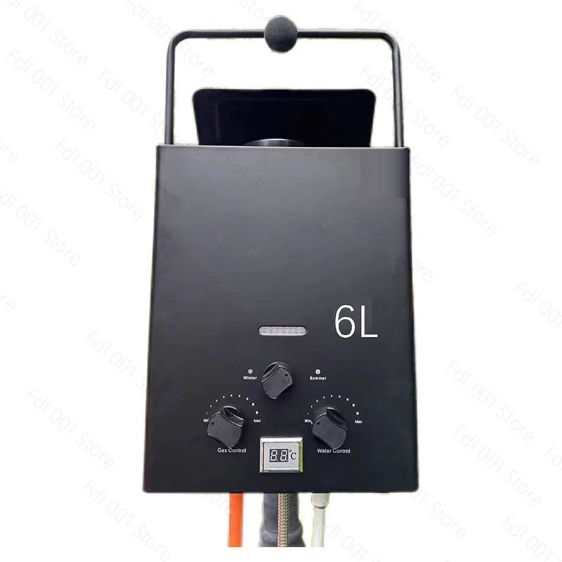 6L ポータブル タンクレス ガス給湯器 アウトドア キャン - Outdoor Camping Hot Water Shower のレビューと価格