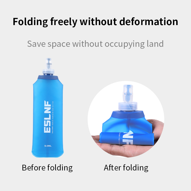 500ml折りたたみ式ウォーターボトル ソフトフラスク BP - Outdoor Camping Water Tank のレビューと価格