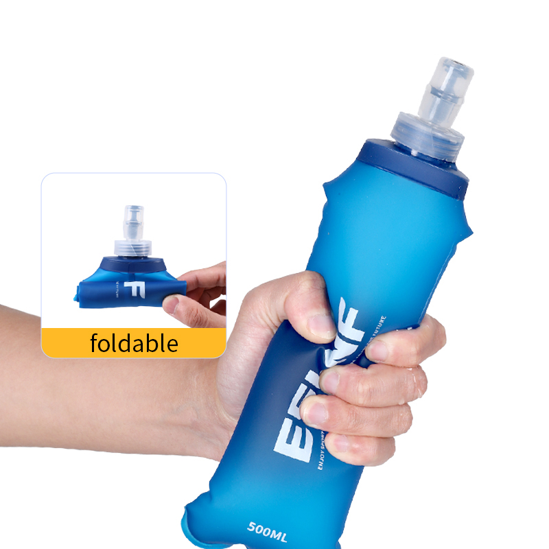 500ml折りたたみ式ウォーターボトル ソフトフラスク BP - Outdoor Camping Water Tank のレビューと価格