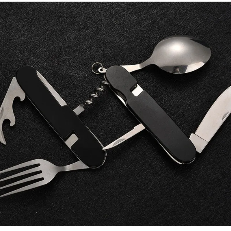 4 in 1 折りたたみ食器取り外し可能なキャンプ用品ステン - Outdoor Camping World のレビューと価格