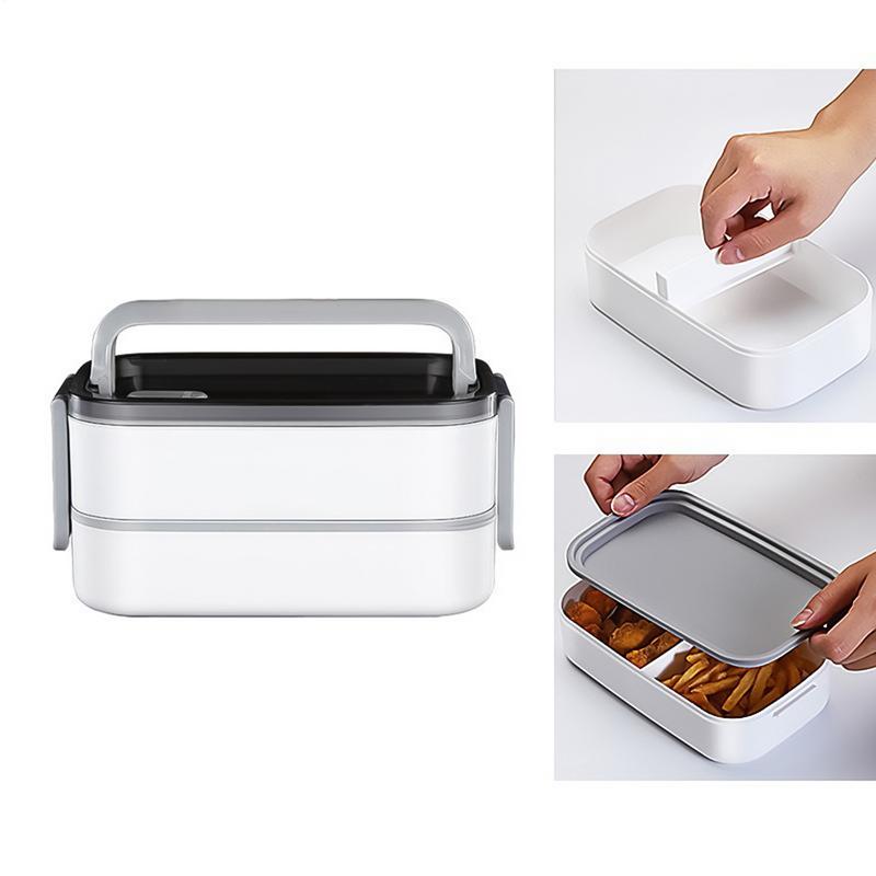 保温弁当箱 2層食事弁当箱 ハンドル付き 漏れ防止 サラダボ - Outdoor Camping Meals のレビューと価格