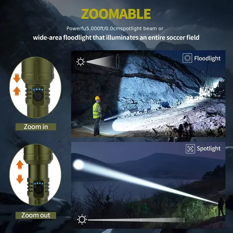 超強力懐中電灯集中点火懐中電灯防水軍事戦術ランプ屋外キャンプ - Outdoor Camping Adventure のレビューと価格