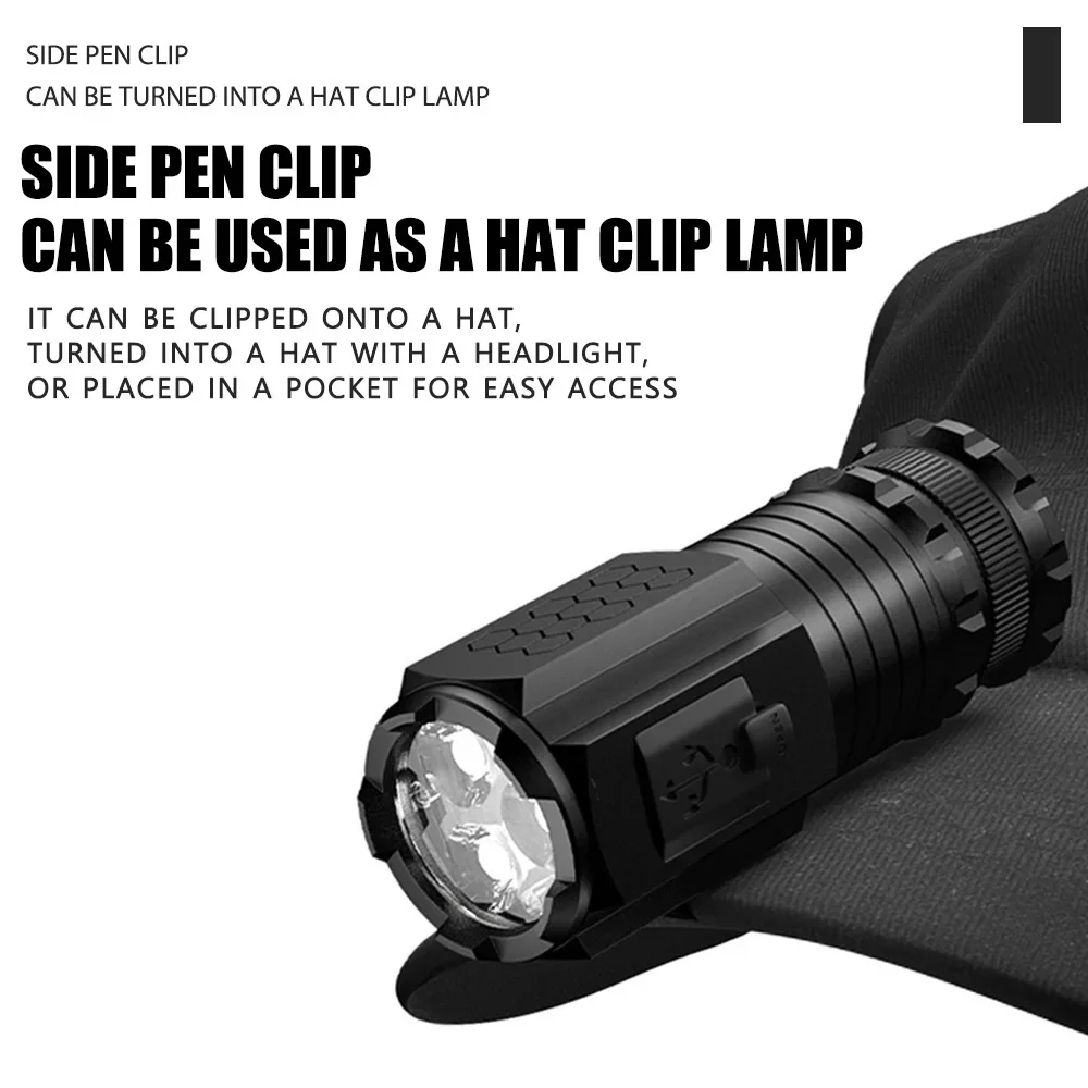 強力なミニ LED 懐中電灯超高輝度アルミポケットトーチ充電 - Outdoor Camping Adventure のレビューと価格