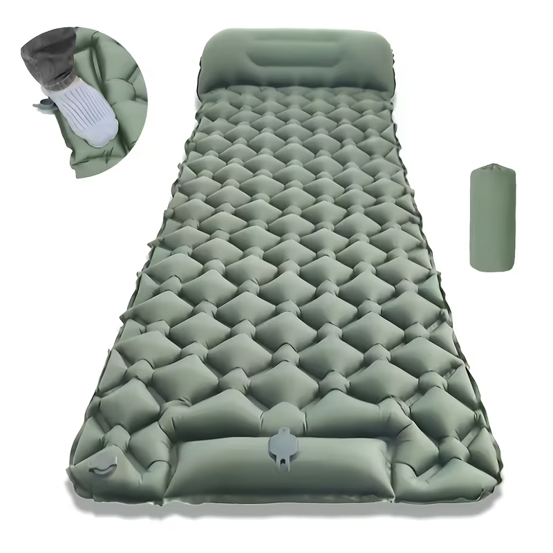 TPUインフレータブルスリーピングパッド、超軽量防湿アウトド - Outdoor Inflatable Camping Tent With Air Pump のレビューと価格