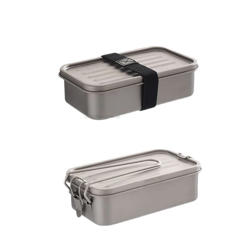 アウトドア純チタン角型弁当箱 キャンプ用密閉弁当箱 漏れない - Outdoor Camping Meals のレビューと価格