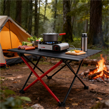 新発売 超ワイドトップ 大型表面 ポータブル折りたたみテーブ - Outdoor Camping Meals のレビューと価格