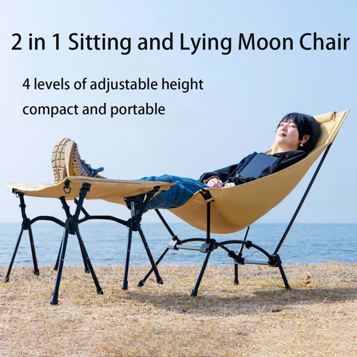 多機能キャンプ用ムーンチェア アウトドアハイバック超軽量折り - Outdoor Camping Rocking Chair のレビューと価格