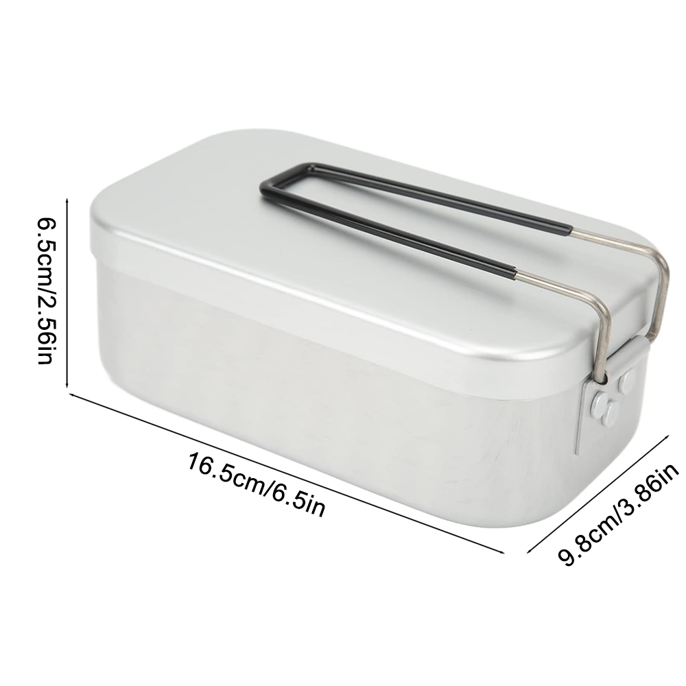 800 ミリリットルアルミ弁当箱屋外キャンプ調理器具食器折り - Outdoor Camping World のレビューと価格