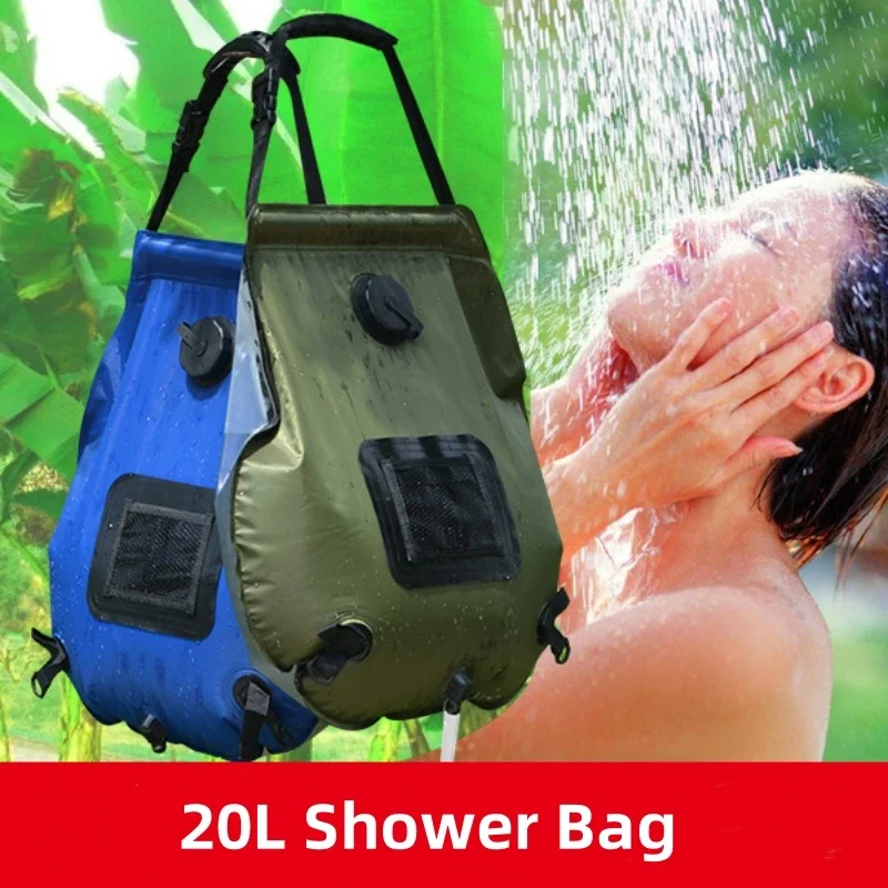 ソーラーシャワーバッグ 20L アウトドア ソーラー加熱 プ - Outdoor Camping Hot Water Shower のレビューと価格
