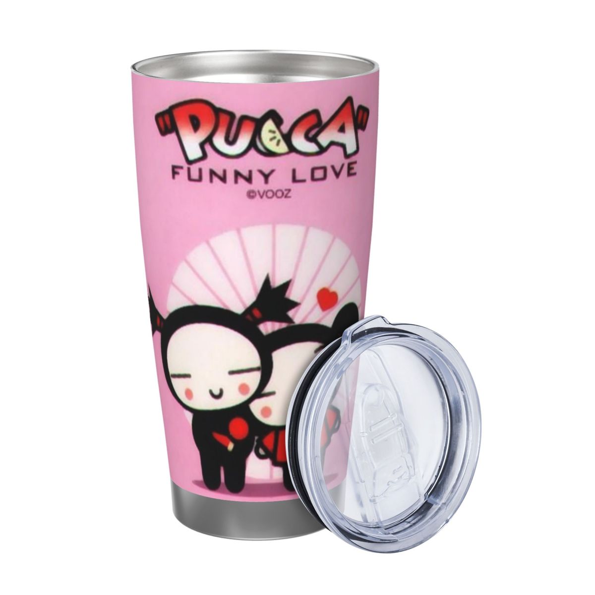 かわいい漫画プッカ 20オンス ステンレス製 保温保冷コーヒ - Vacuum Insulated Flask のレビューと価格