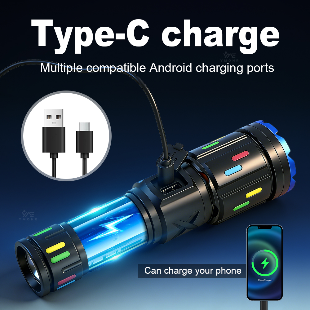 XHP70 ハイパワーキャンプ懐中電灯ポータブル充電式スポッ - Outdoor Camping Adventure のレビューと価格