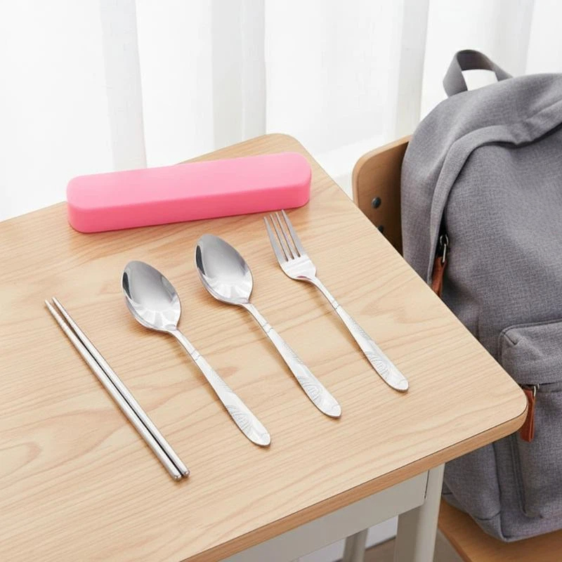 旅行用ステンレス製ダイニングセット、安全なケース付き、キャン - Outdoor Camping Meals のレビューと価格