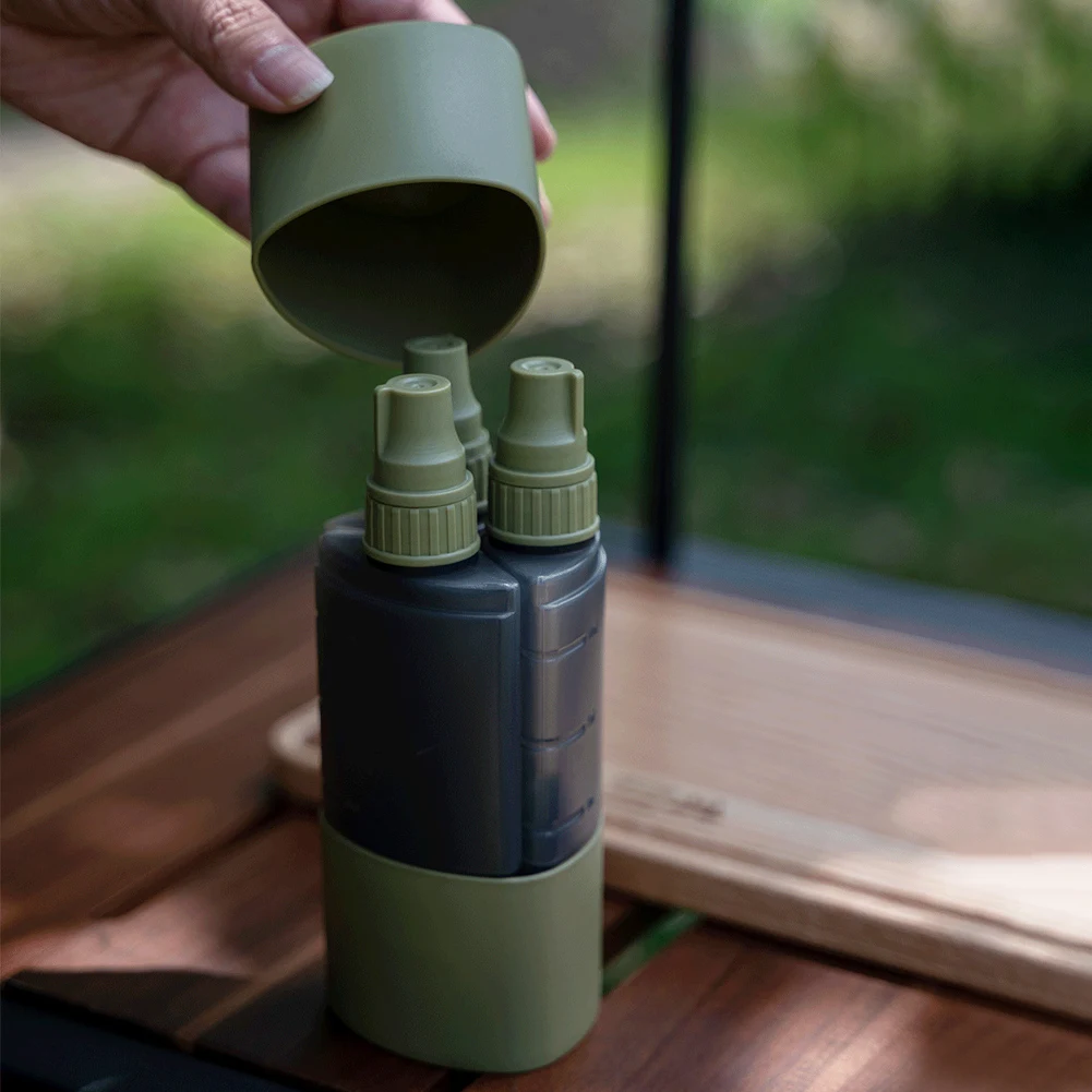 3 で 1 屋外キャンプ調味料ディスペンサーボトルバーベキュ - Outdoor Camping World のレビューと価格