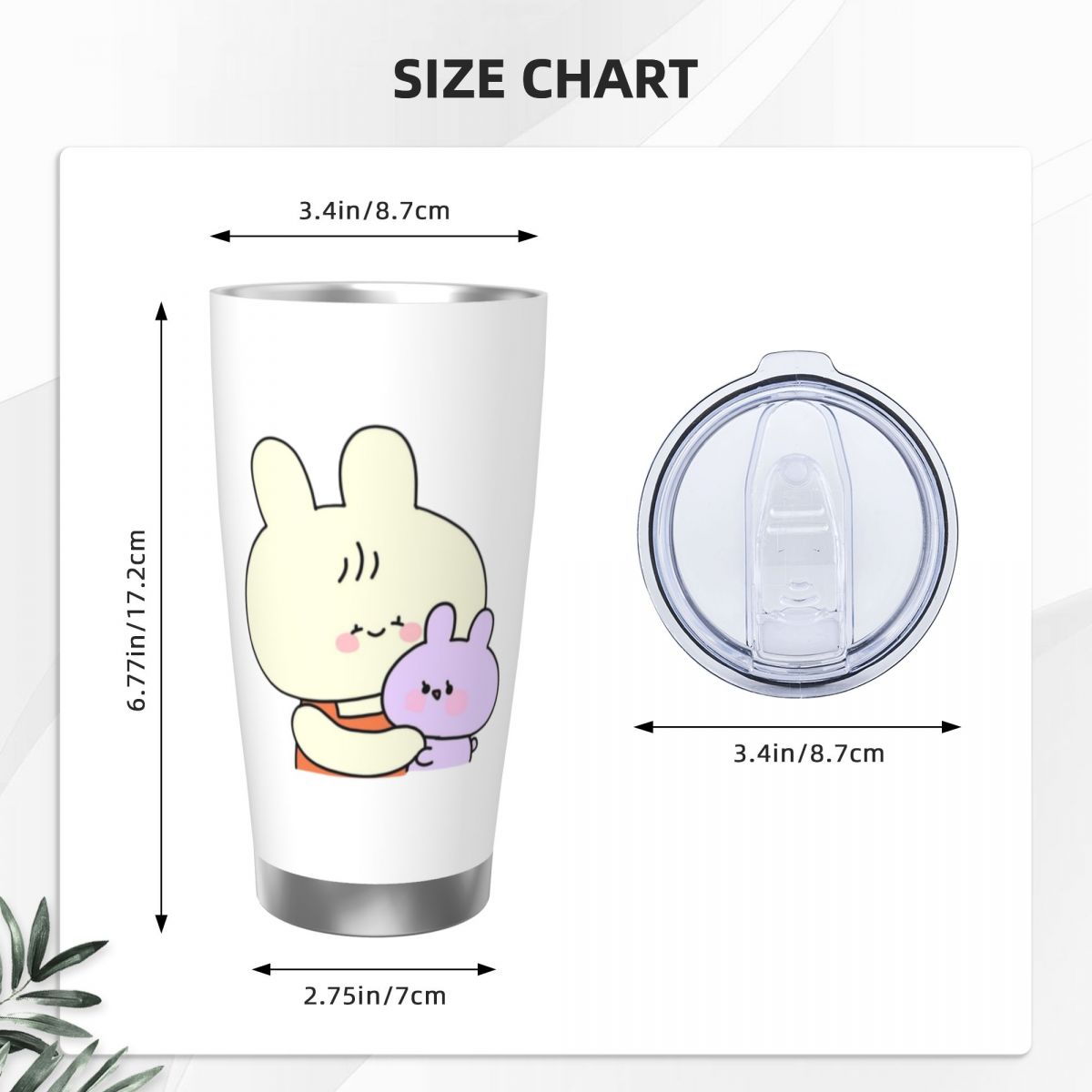 Asamimichaan キュートアサミミ 20オンス ステ - Vacuum Insulated Flask のレビューと価格
