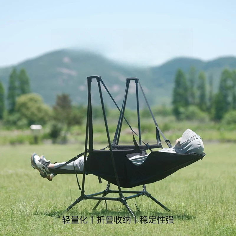 レジャーキャンプ用背もたれ付きロッキングチェアスイング屋外ア - Outdoor Camping Rocking Chair のレビューと価格