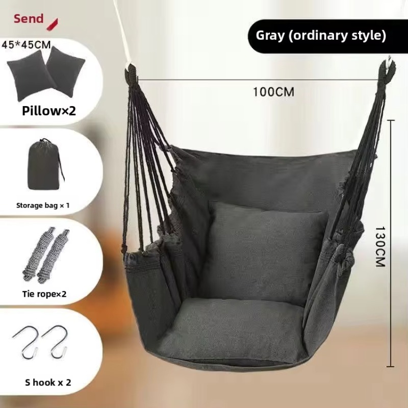 快適なポータブル屋外キャンプハンモックチェアキャンバススイン - Outdoor Camping Rocking Chair のレビューと価格