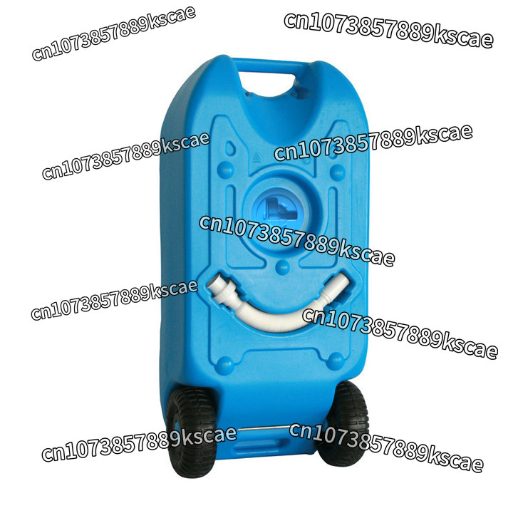 RVキャンプ用屋外用ホイール付きモバイルプラスチック製水タン - Outdoor Camping Water Tank のレビューと価格