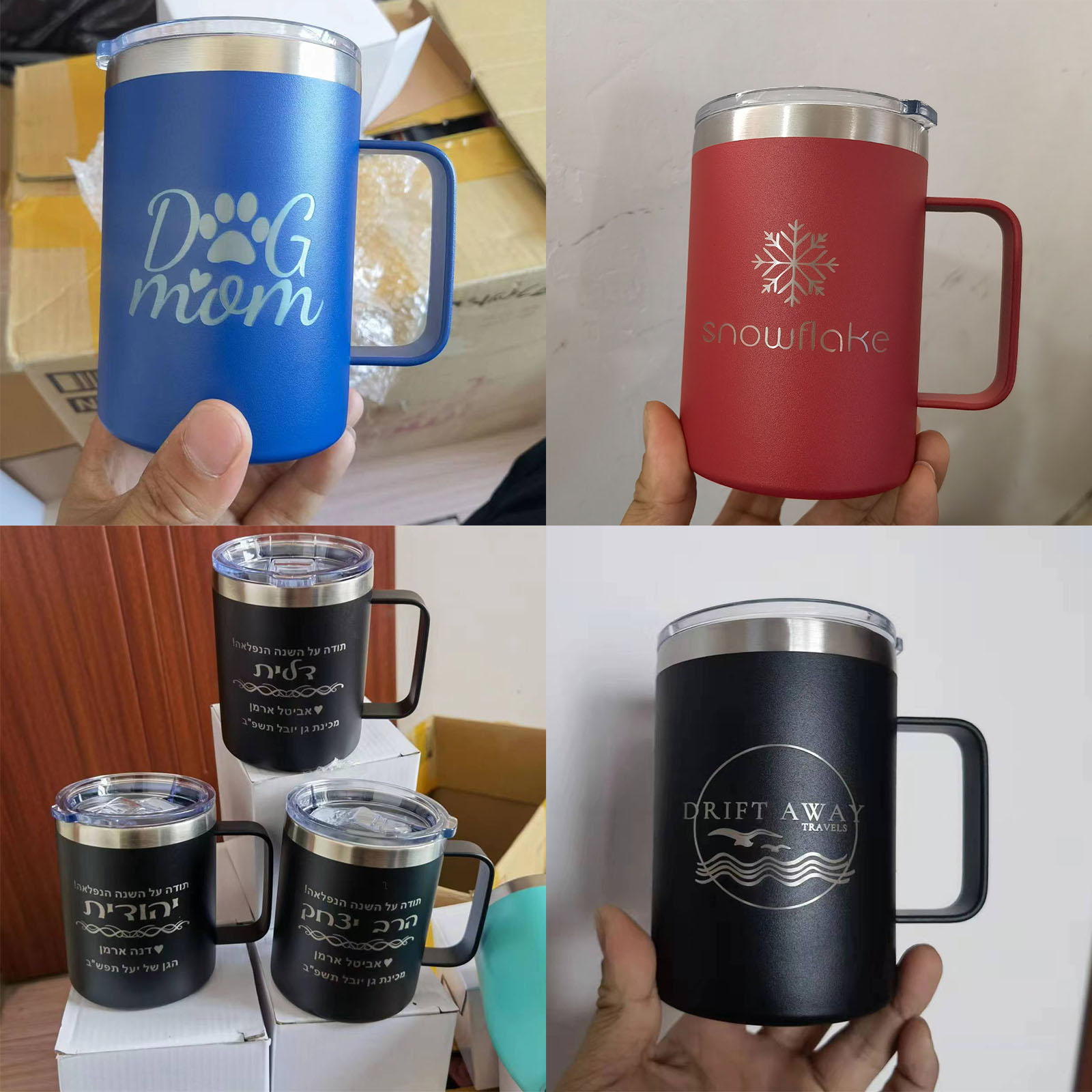 16オンス ステンレス製 保温保冷タンブラー 真空断熱マグカ - Vacuum Insulated Flask のレビューと価格
